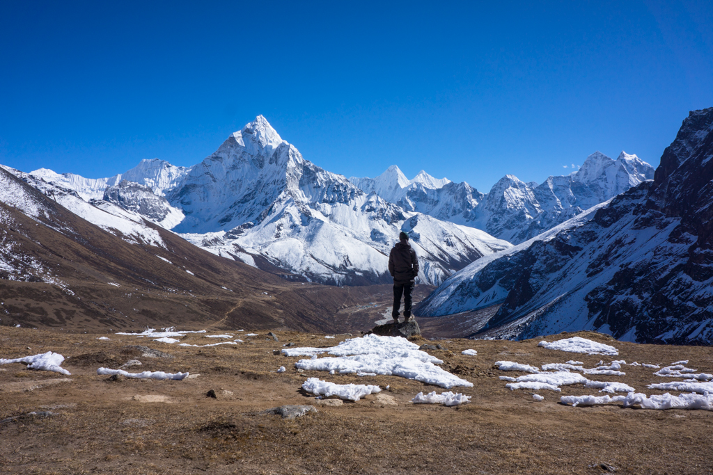 去Cho La Pass的路上看Ama Dablam