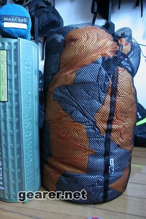 SD800蓬羽绒睡袋压缩前
