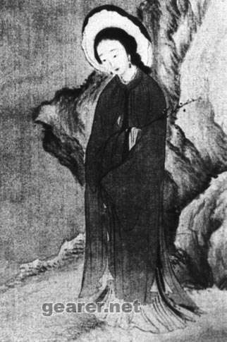 清胡锡《梅花仕女图》.jpg
